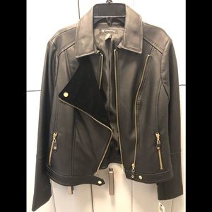 INC faux leather jacket